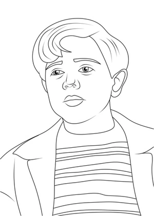 Addams Pugsley Coloring Page