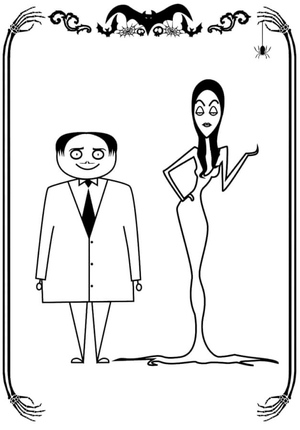 Gomez and Morticia exude an intimidating presence.