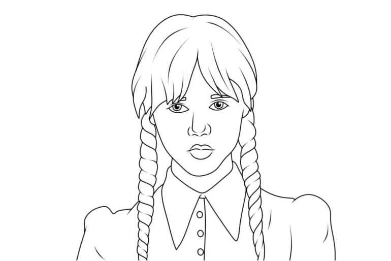 Sorrowful Wednesday Coloring Page