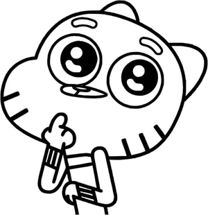 Adorable Gumdrop Coloring Page