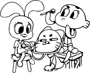 Gumball the Doctor Coloring Page