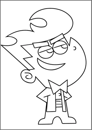 Remy Buxaplenty from Fairly OddParents Coloring Page