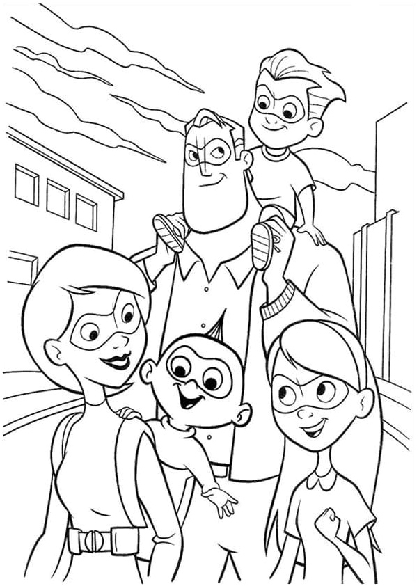 Printable for The Incredibles Coloring Page