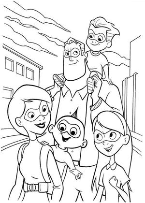 Printable for The Incredibles Coloring Page