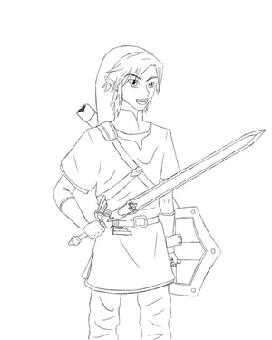 Link of Joy Coloring Page