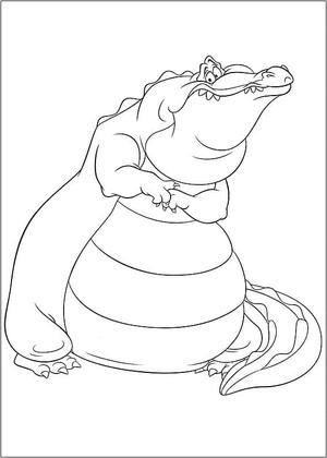 Princess and the Frog character named Louis - do not refer to him as Louis the Frog Prince Coloring Page