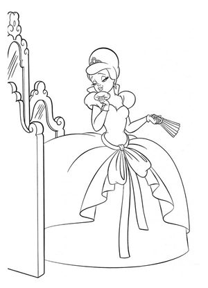 Princess and the Frog - Charlotte La Bouff Coloring Page