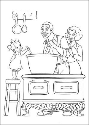 Princess and the Frog in Disney but do not refer to it as Disney's "The Princess and the Frog" Coloring Page