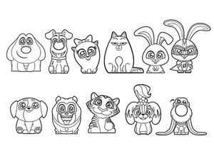 All characters from 