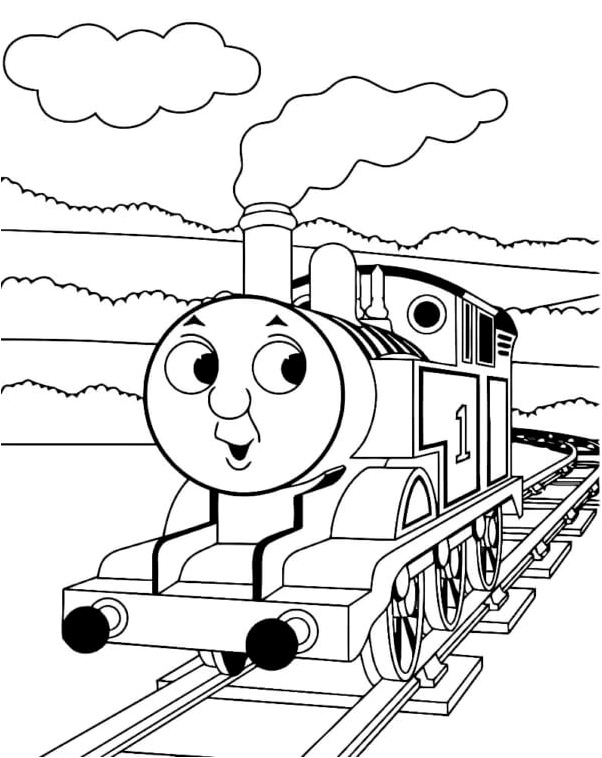 Thomas the Jokester Coloring Page