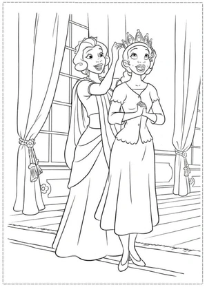Graceful Princess is Prepared for a Grand Occasion Coloring Page