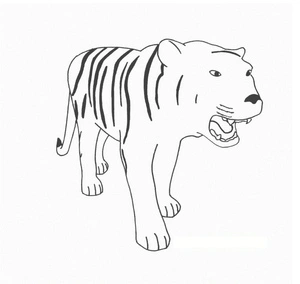 Basic Tiger Coloring Page