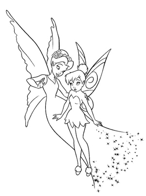 Queen Clarion and Tinkerbell – A royal fairy duo.