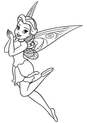 Rosetta from the Tinker Bell coloring page Coloring Page