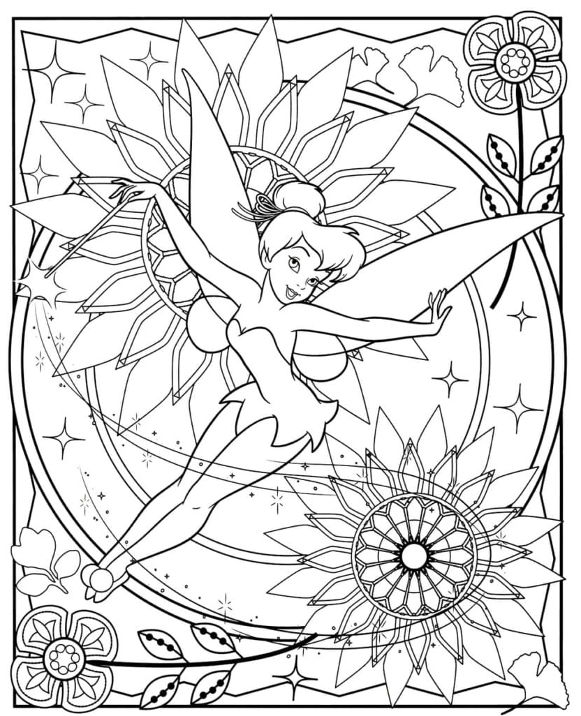 Talented Tinkerbell Coloring Page