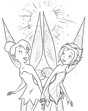 Tinkerbell Coloring Page for Girls Coloring Page
