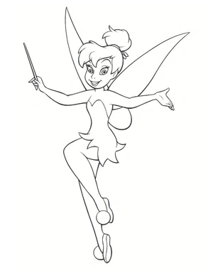 Tinkerbell from Disney Coloring Page