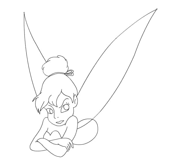 Tinkerbell Upset Coloring Page