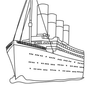Grand Titanic Coloring Page