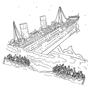 Saving Passengers on Boats Coloring Page