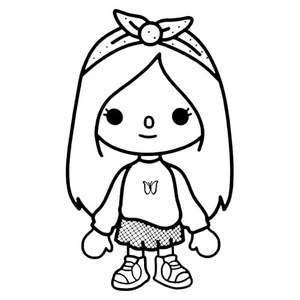 Free Toca Boca Coloring Page
