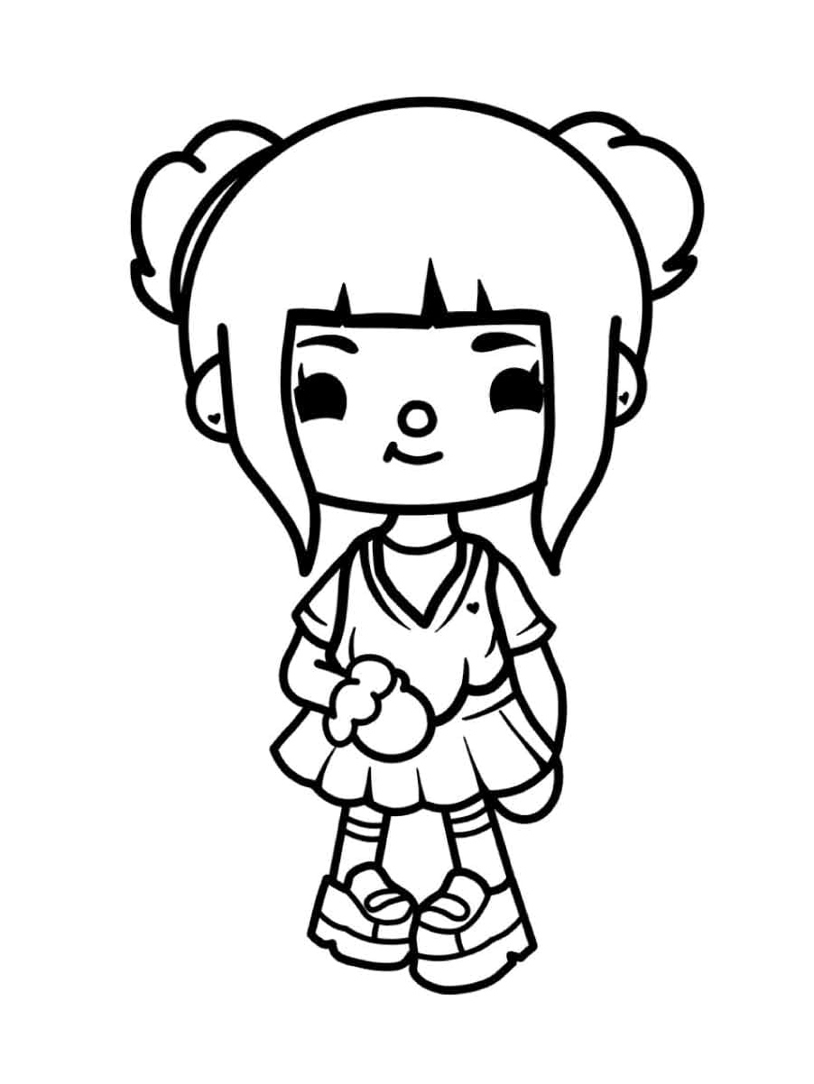 Printable Toca Boca Coloring Page Coloring Page