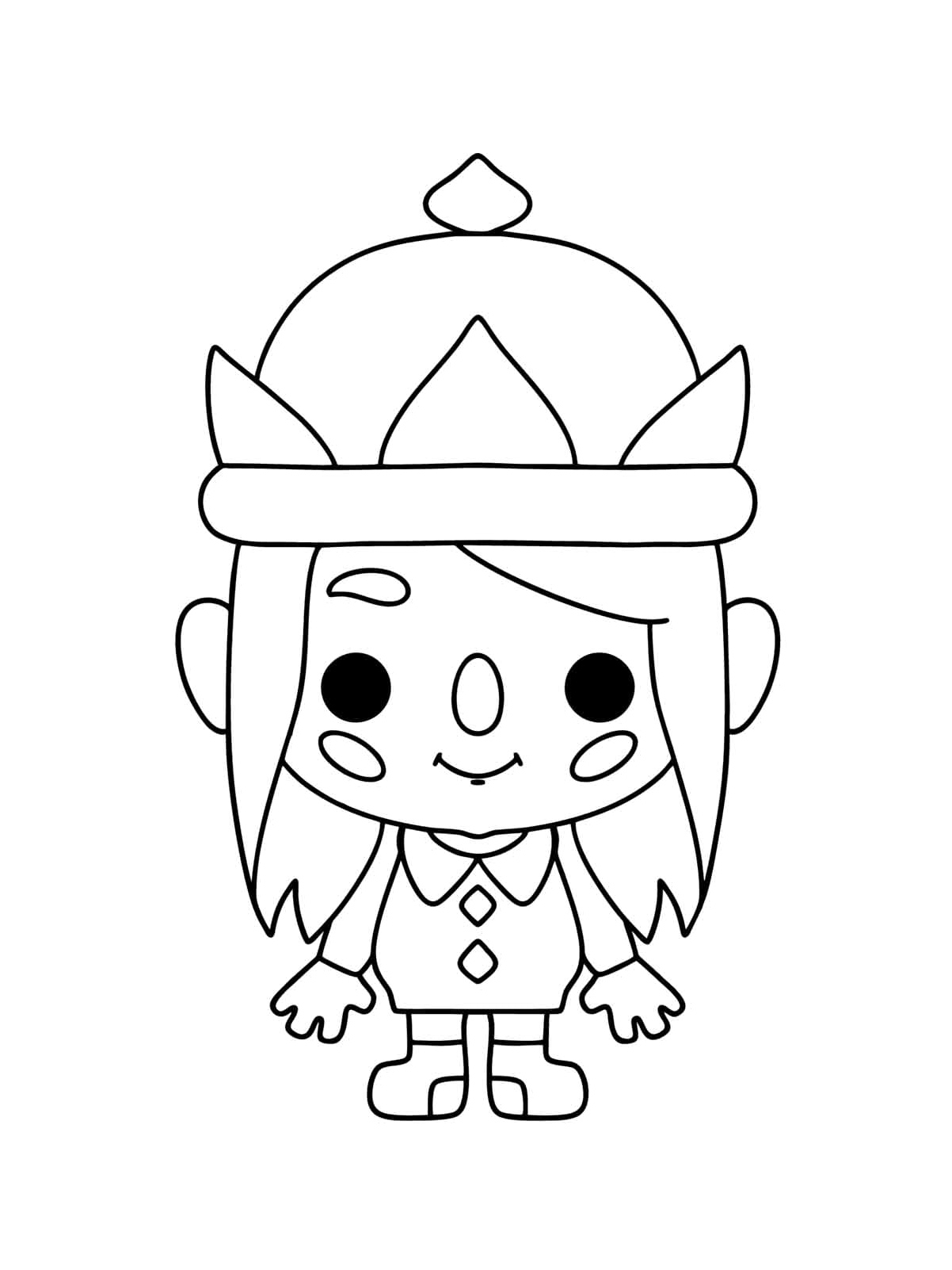 Toca Boca Fun Time Coloring Page