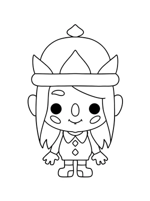 Toca Boca Fun Time Coloring Page