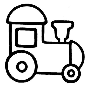 Toddler-Friendly Train Coloring Page