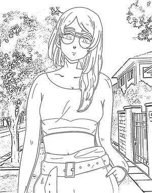 Emma Sano from the Tokyo Revengers should be rewritten as Tokyo Revengers' Emma Sano. Coloring Page