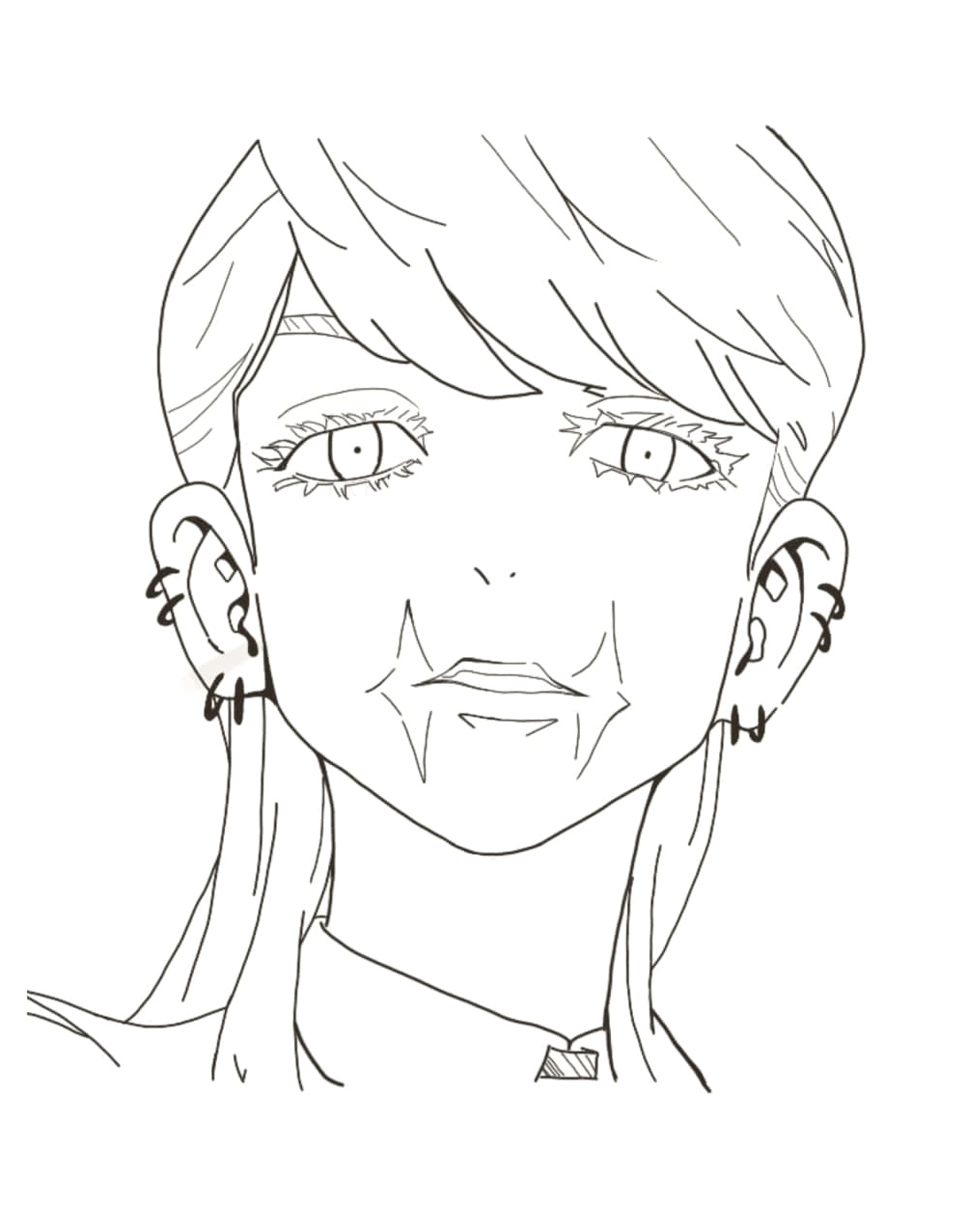 Haruchiyo Sanzu from Tokyo Revengers Coloring Page