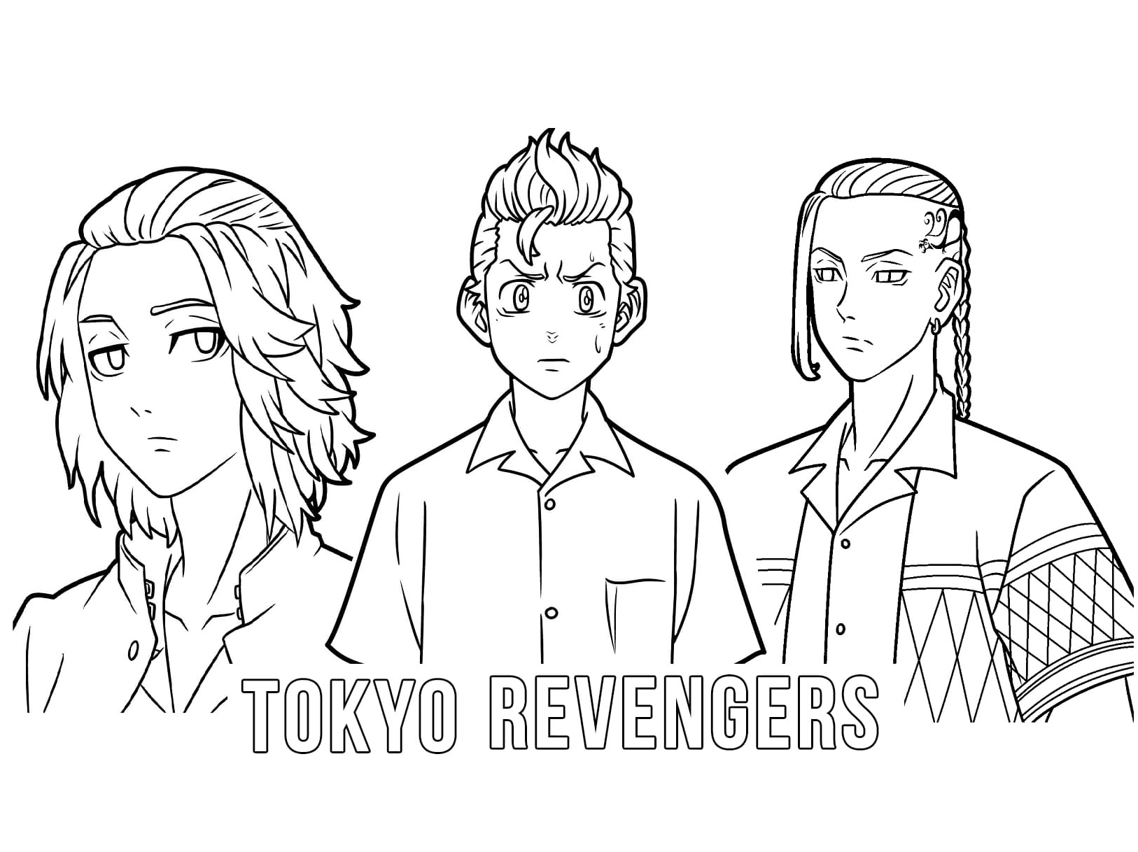 Tokyo Revengers Anime Coloring Page