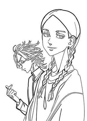 Tokyo Revengers Coloring Page Coloring Page