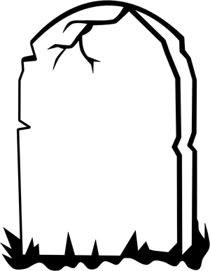 Simple Graveyard Coloring Page