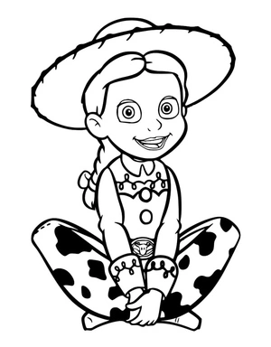 Jessie from the movie Toy Story Coloring Page