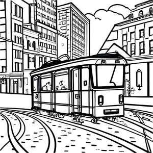 Tranquil Village Coloring Page