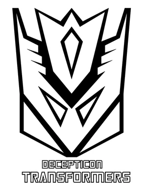 Decepticon Transformers Coloring Page