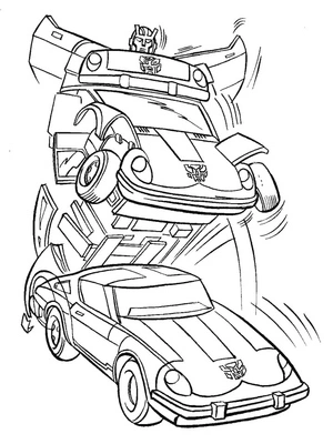 Printable Transformers Coloring Page Coloring Page