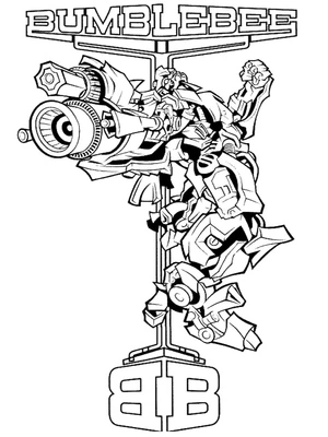 Transformers' Bumblebee Coloring Page