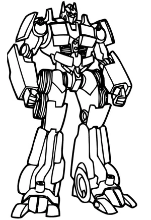 Transformers Coloring Page: Optimus Prime Coloring Page