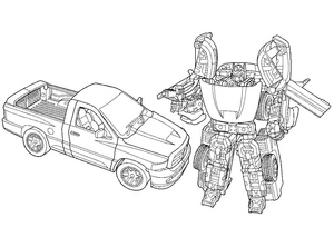 Transformers Coloring Page that can be Printed