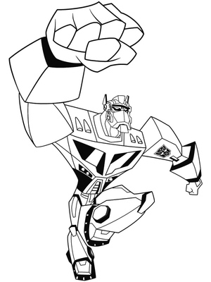 Transformers Optimus Prime in Animated Style