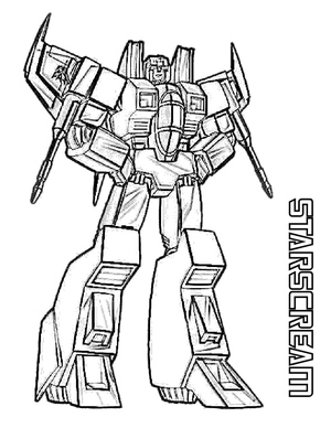 Transformers Starscream in Animation