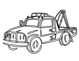 Coloring Tow Truck