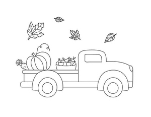 Thanksgiving Pickup Truck