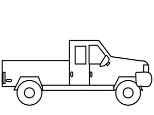 Truck Adventure Coloring Page Coloring Page