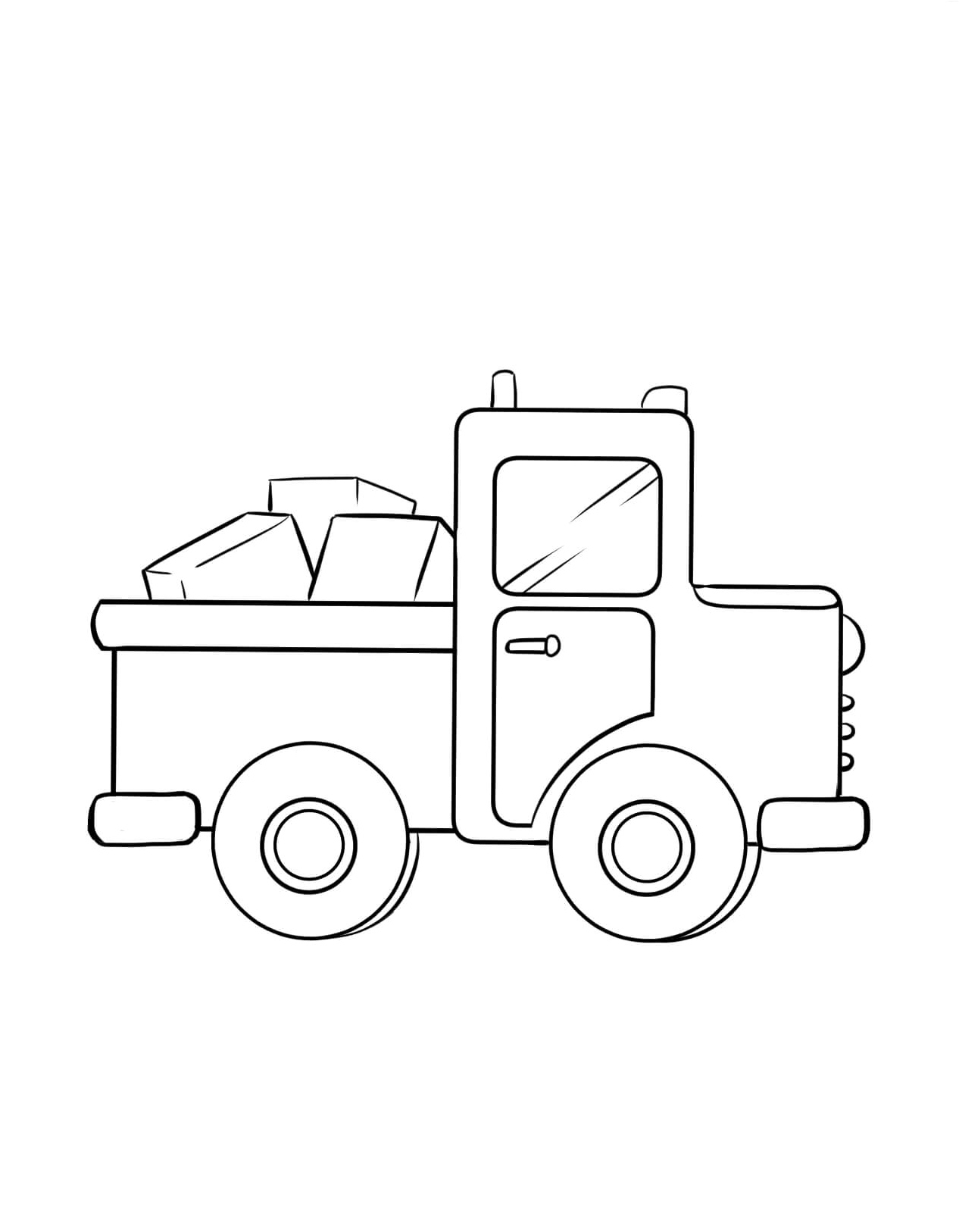 Truck Coloring Page Coloring Page