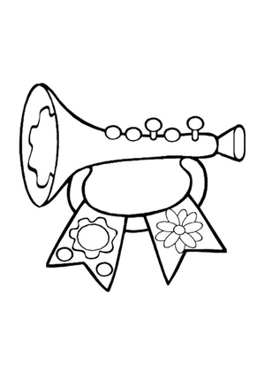 Toy Trumpet with a Bow