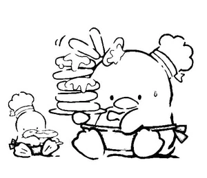 Chef Tuxedo Sam could be rewritten as "Chef Samson in his Tuxedo". Coloring Page