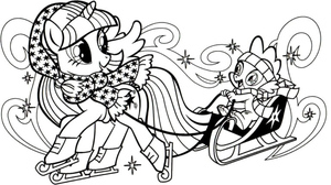 Spike on a Twilight Sled